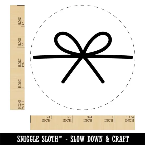 Gift Bow Rubber Stamp for Stamping Crafting Planners {1}