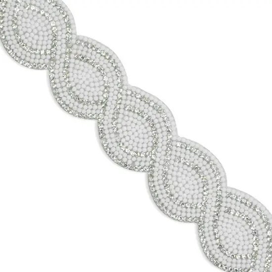 Nico 1 1/4" Iron On Trim White {1}