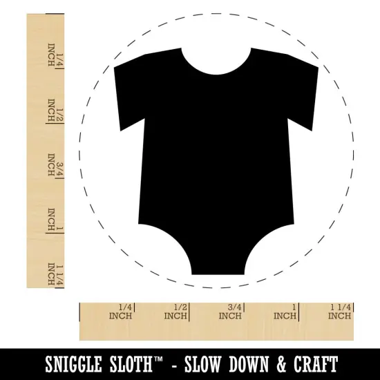 Baby Outfit Rubber Stamp for Stamping Crafting Planners {1}
