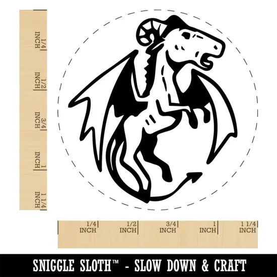 Jersey Devil Leeds Devil Legendary Creature Cryptozoology Rubber Stamp for Stamping Crafting Planners {1}