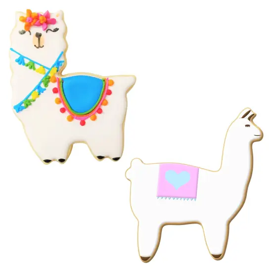 CookieCutter.com Alpaca and Llama Cookie Cutter Set 2 Pc - Foose Cookie Cutters - USA Tin Plated Steel {2}