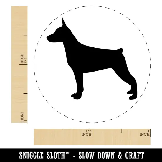 Miniature Pinscher Min Pin Dog Solid Rubber Stamp for Stamping Crafting Planners {1}