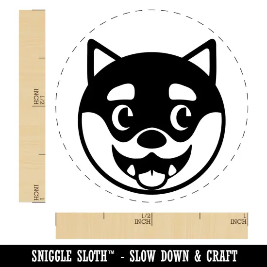 Husky Dog Face Side Eye Rubber Stamp for Stamping Crafting Planners {1}