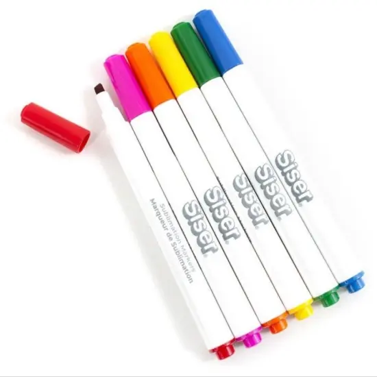 Sublimation Markers- Iron-on Heat Transfer Markers Brights for T-Shirts By Siser {2}