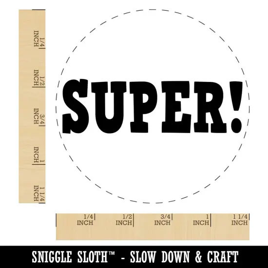 Super Fun Text Teacher School Rubber Stamp for Stamping Crafting Planners {1}
