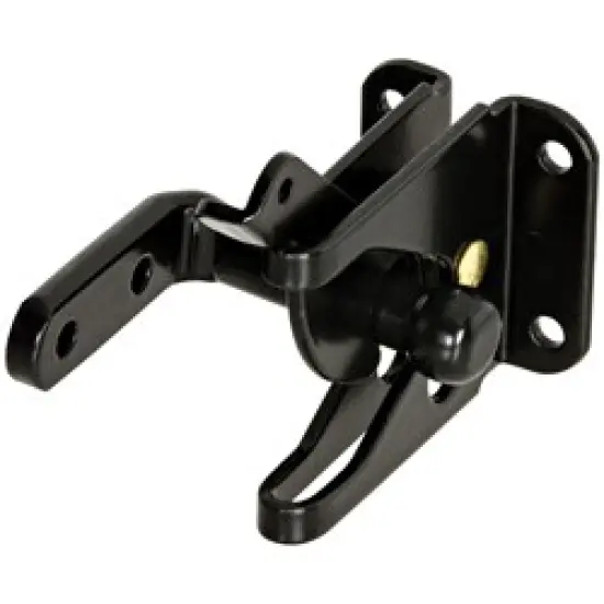 Automatic Gate Latches with 90&deg; Strike Black {1}