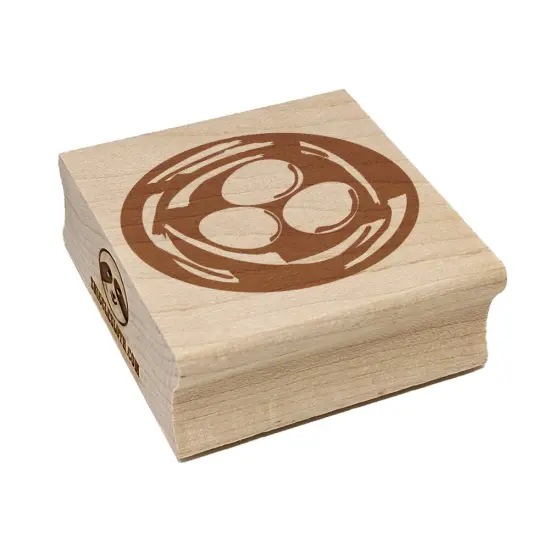 Nest of Bird Eggs Sketch Square Rubber Stamp for Stamping Crafting {7}