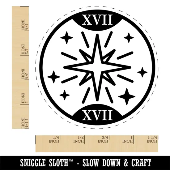 The Star Tarot Card Rubber Stamp for Stamping Crafting Planners {1}