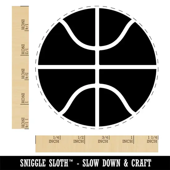 Basketball Sports Ball Rubber Stamp for Stamping Crafting Planners {1}