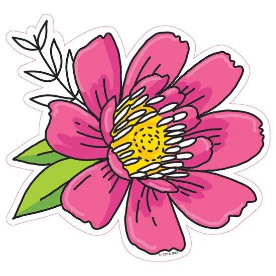 Bright Blooms Doodly Blooms 6" Designer Cut-Outs, 36 Per Pack, 3 Packs {6}