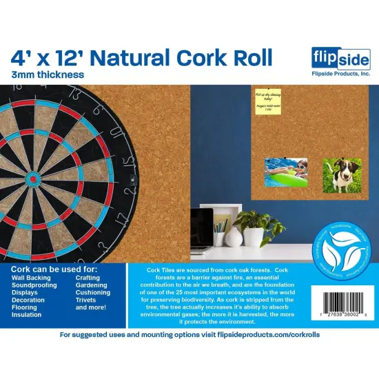 Cork Roll, 4' x 12', 3mm Thick {3}