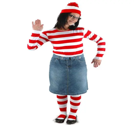 Where's Waldo Wenda Costume Kit Adult {1}