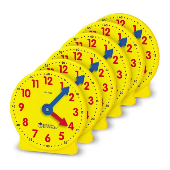 Big Time&trade; Geared Mini-Clocks, Set of 6 {2}