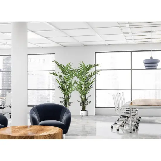 8' Artificial Kentia Palm Tree with 399 Leaves - Elegant Fake Indoor Plant in Decorative Pot, Perfect for Home or Office Decor, Floral Home by Artificial Flowers {3}