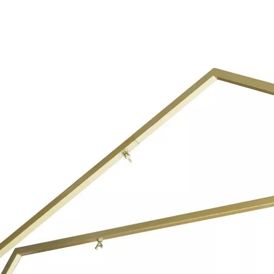 Metal Birthday Party Balloon Stand Wedding Arch Dual Geometric Backdrop Arch {3}