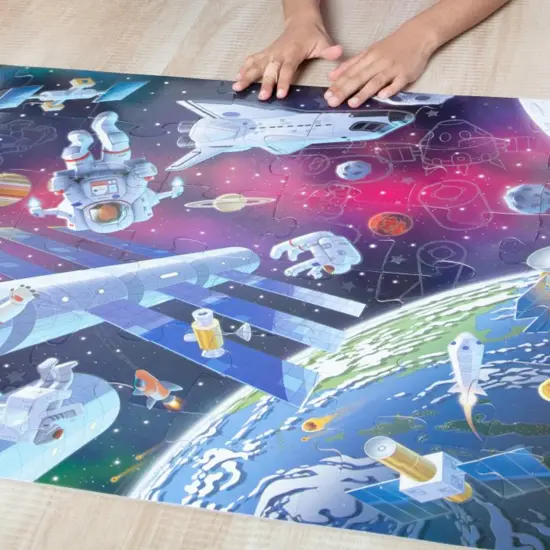 Outer Space Glow in the Dark Floor Puzzle {4}