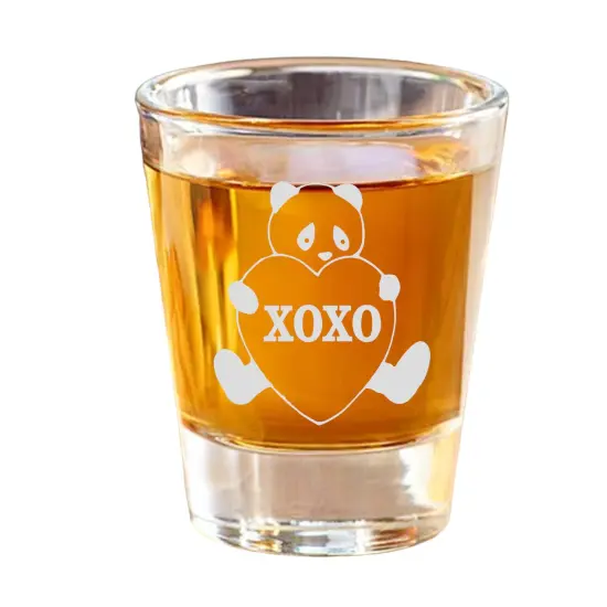 2oz XOXO Panda Shot Glass - Wild Life {1}
