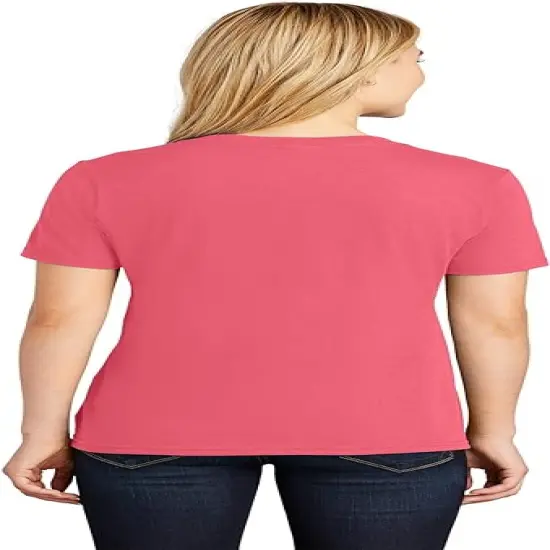 Port & Company&reg; Ladies Core Cotton V Neck Short Sleeve Tee Kelly {7}