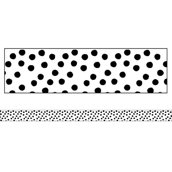 Stars Painted Dots Straight Border, 36 Per Pack, 6 Packs {2}