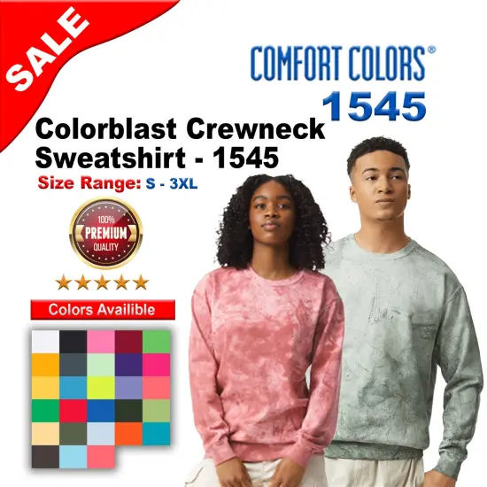 Comfort Colors&reg; Colorblast Crewneck Sweatshirt Smoke {2}