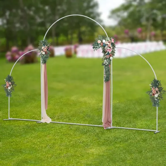 "3 Pcs Stand Metal Shelf Wedding Balloon Backdrop Rack Venue Decor Frame Outdoor " {2}