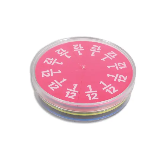 Fraction Circles - 9 Values & Colors - 51 Per Set - 3 Sets {4}