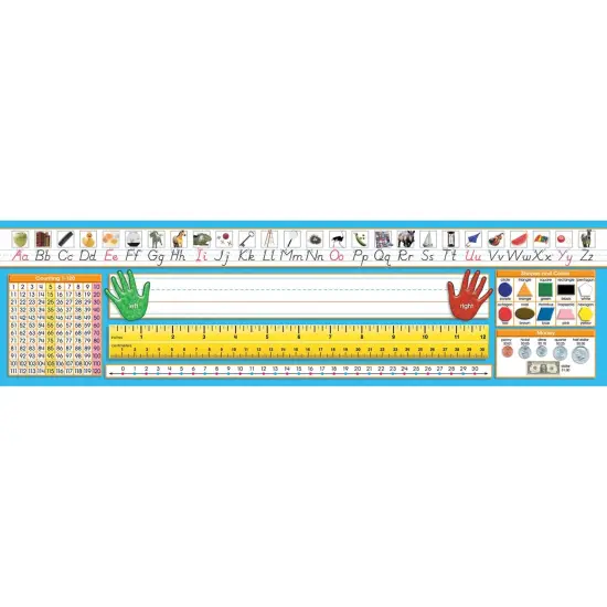 Primary Modern Manuscript Counting 1-120 Desk Plate, 36 Per Pack, 3 Packs {2}
