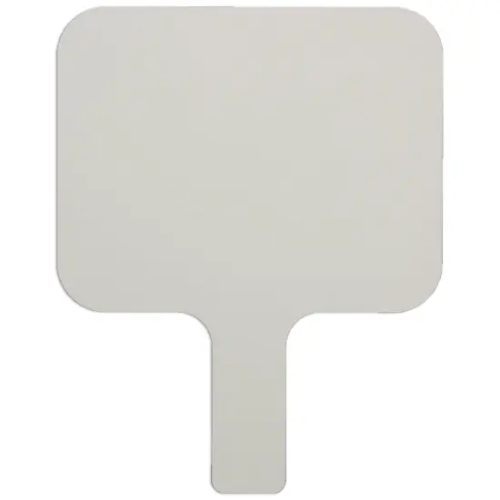 Single-Sided Rectangular Dry Erase Answer Paddle, 8" x 9.75", Pack of 12 {4}