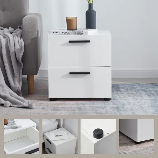 Nestl Small Night Stand End Table {9}