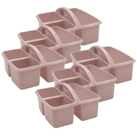 Plastic Storage Caddy, Light Mauve, Pack of 6 {1}