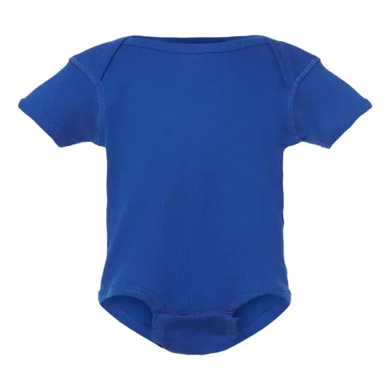 Rabbit Skins&reg; Infant Baby Rib Bodysuit Short Sleeve Royal {2}