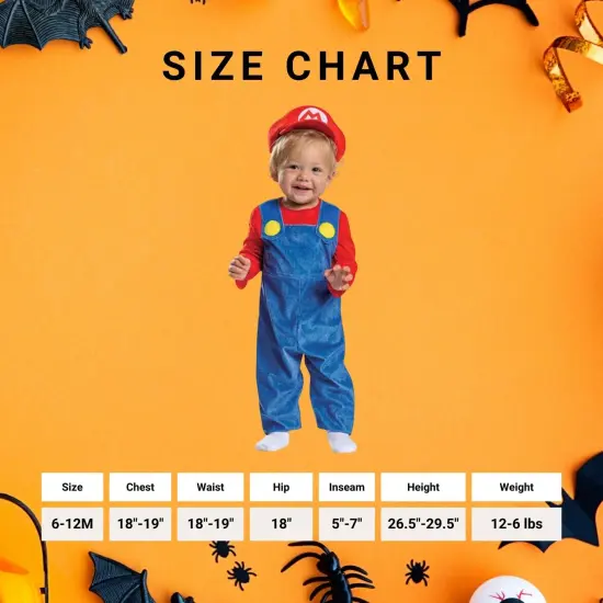 Super Mario Bros. Mario Posh Infant Costume {7}