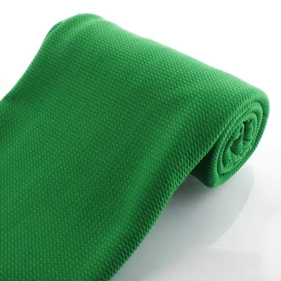 Solid 4 way Stretch Liverpool Bullet Fabric Emerald Green {3}