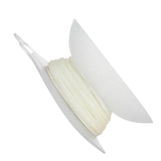 John Bead Lovely Knots 1mm Asian Knotting Cord with Bobbin, 50yds White {3}