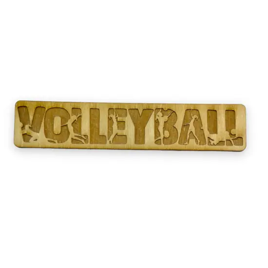 Bookmark - Volleyball - Birch wood {1}
