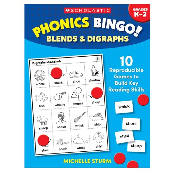 Phonics Bingo: Blends & Digraphs Activity Book {1}