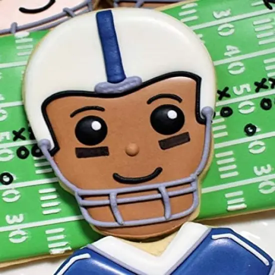 Ann Clark Skull Cookie Cutter Halloween Day of the Dead D&iacute;a de Los Muertos Sugar Skull, 3.5" Football player {3}