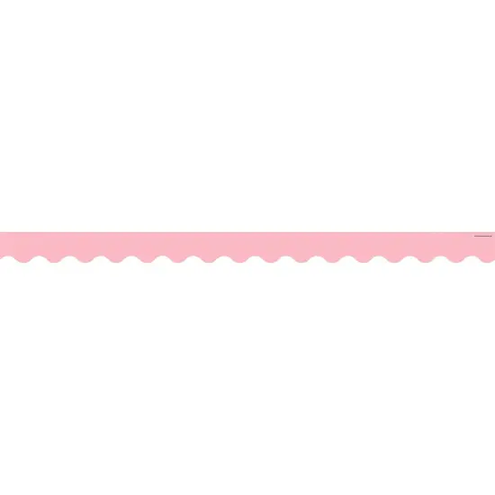 Pastel Pink Scalloped Border Trim, 35 Feet Per Pack, 6 Packs {3}