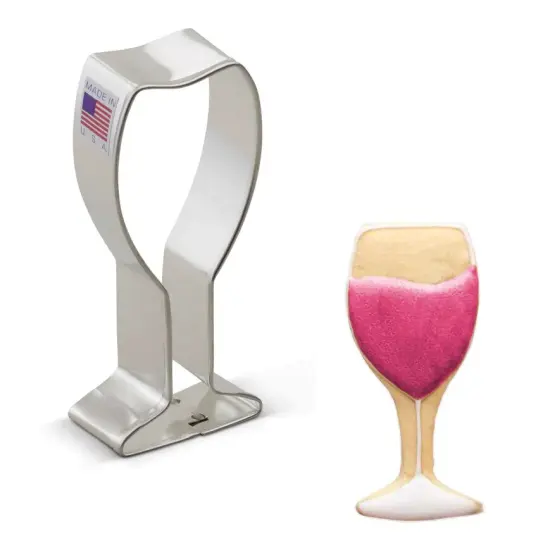 Ann Clark Wine Glass Cookie Cutter {1}