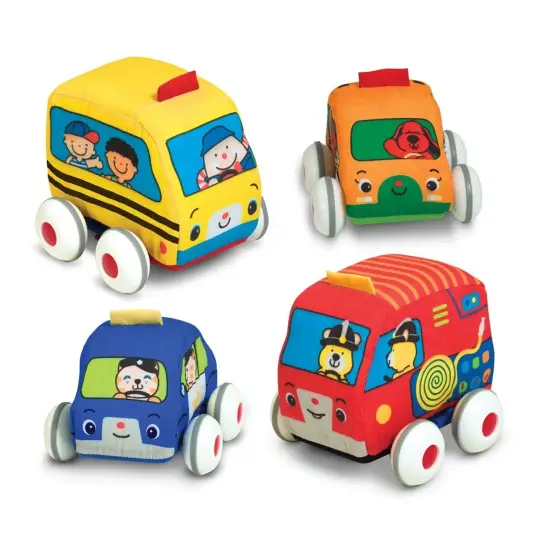 Pull-Back Vehicles Set of 4: Soft Cars for Skill Development | For Ages 1 to 4 Years {1}