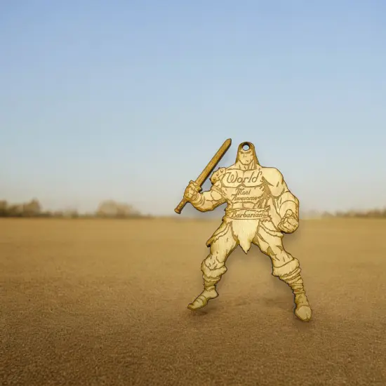Worlds most Awesome Barbarian - Ornament {5}