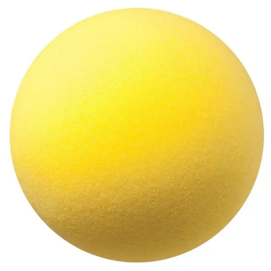 Uncoated Regular Density Foam Ball, 8-1/2", Yellow, Pack of 2 {2}