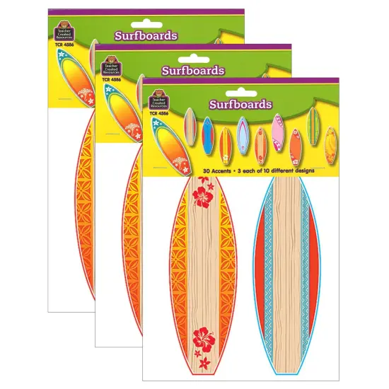 Surfboards Accents, 30 Per Pack, 3 Packs {1}