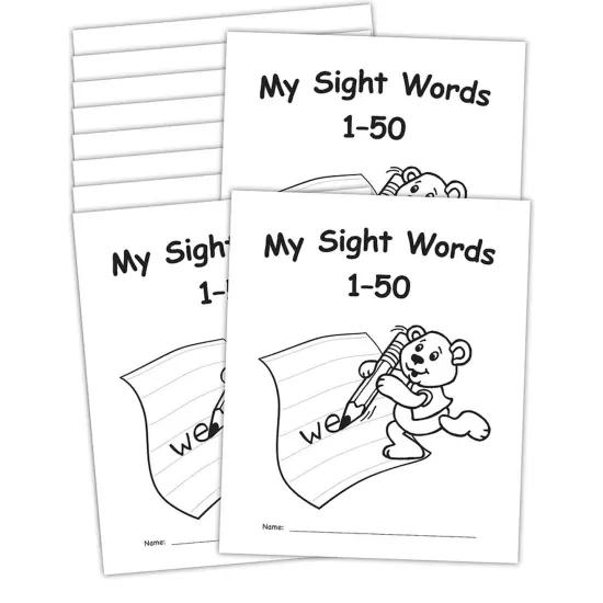 My Own Books&trade;: Sight Words 1-50, 10-Pack {1}