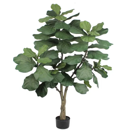 Stunning 6FT Faux Fiddle Leaf Fig Tree - Lush Artificial Ficus for Elegant Home or Office D&eacute;cor - Lifelike & Maintenance-Free, Floral Home by Artificial Flowers {1}