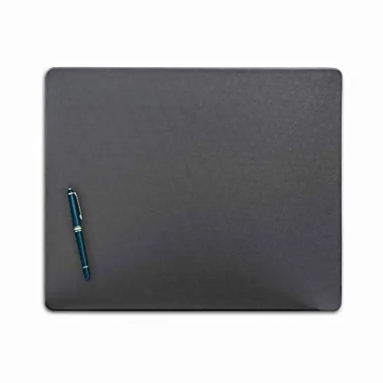 GrayLeatherette 17" x 14" Conference Table Pad {1}