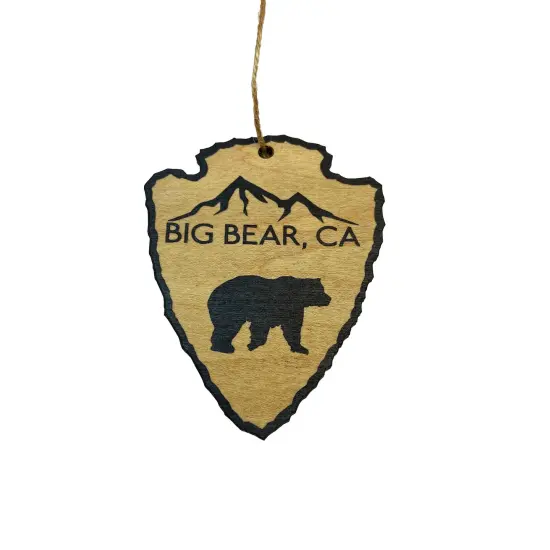 Big Bear California - BLACK Ornament {1}