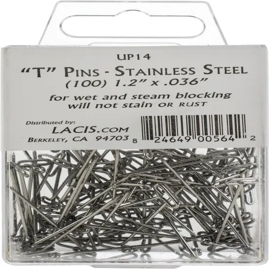 Lacis T-Pins 1.2" 100/Pkg {1}