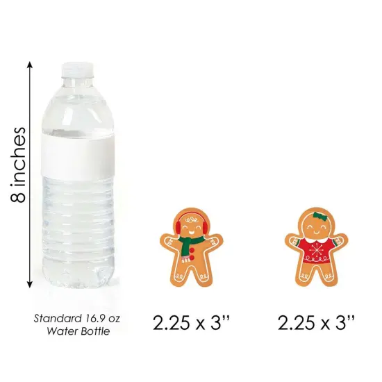 Big Dot of Happiness Gingerbread Christmas - DIY Shaped Gingerbread Man Holiday Party Cut-Outs - 24 Count {6}