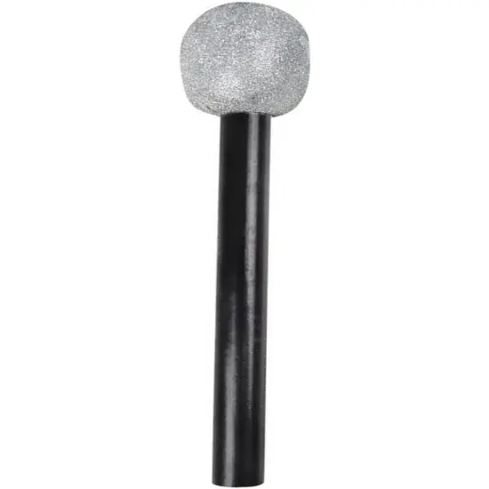 10" Plastic Rock Star Costume Glitter Microphone {1}